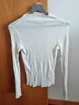 Camisola branca com efeito franzido 94% viscose H&M, tamanho XS