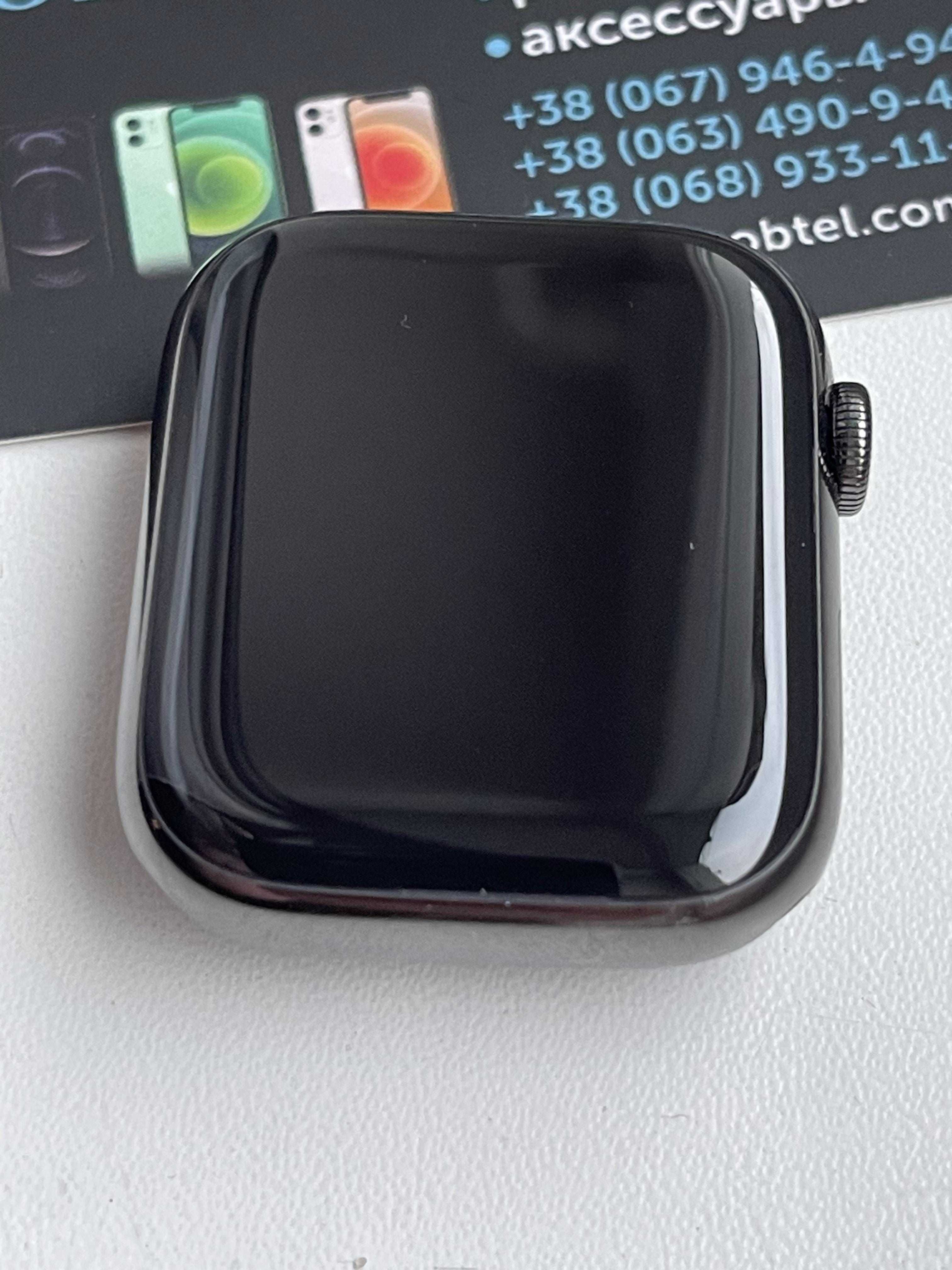 Apple Watch 7 45 mm graphite Stainless Steel часы акб 96%