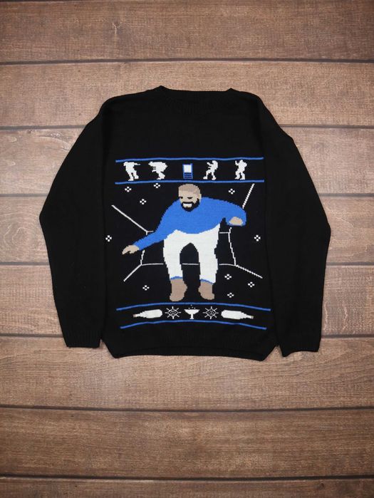 Drake Black Sweater sweter czarny call phone dancing music