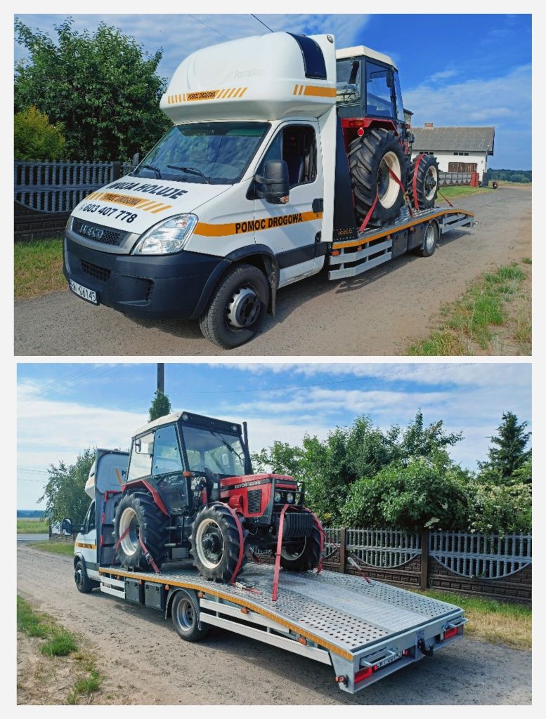 Transport Laweta do 13Ton Ciągników Przyczep Maszyn Busy Wózki Koparki