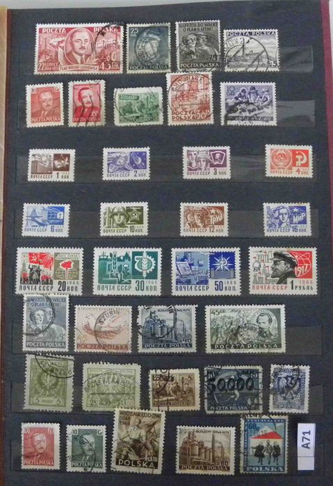 Klaser ze znaczkami, znaczki pocztowe A71