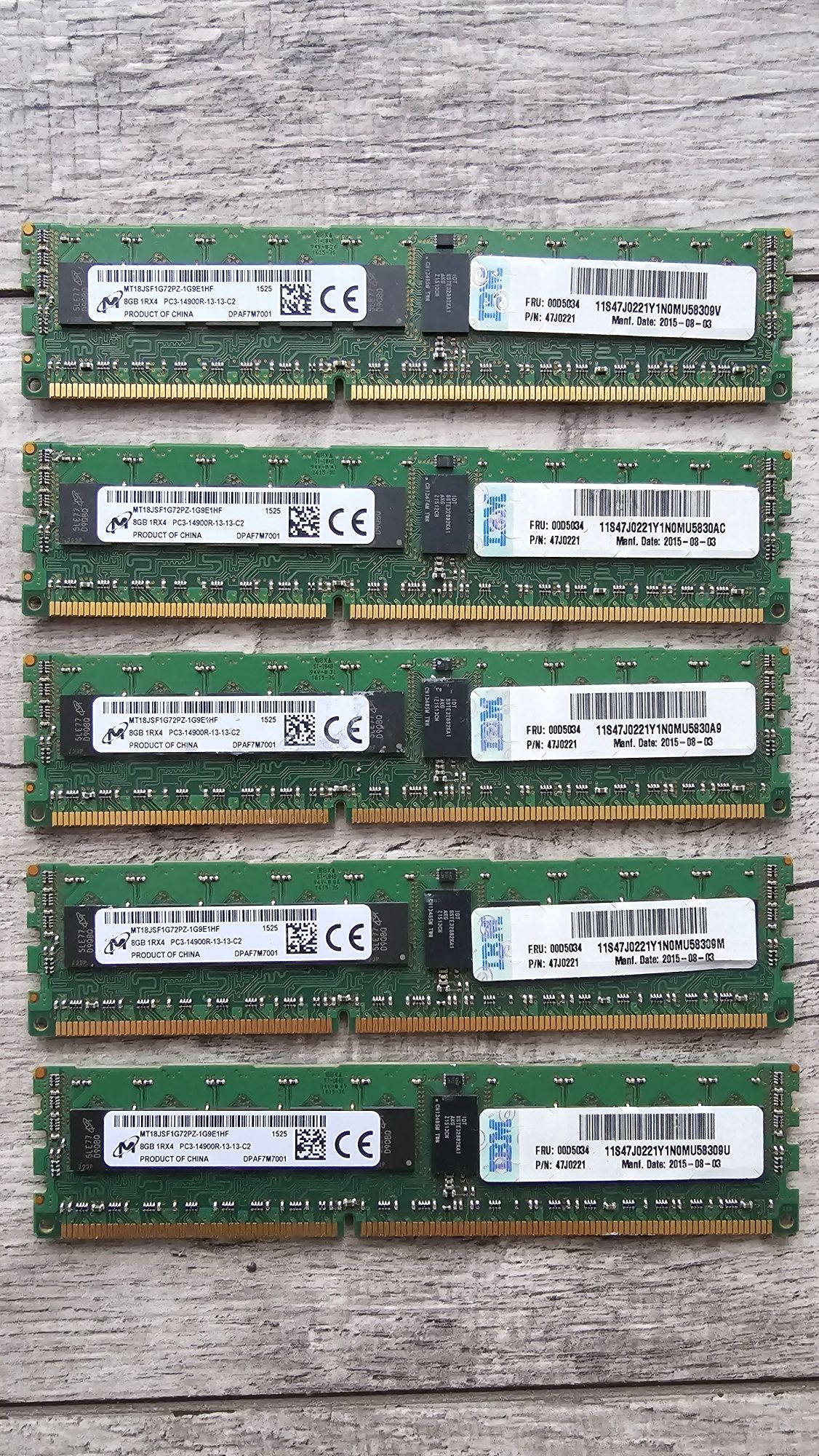 Pamięć RAM IBM 8GB, 1Rx4 PC3-14900r