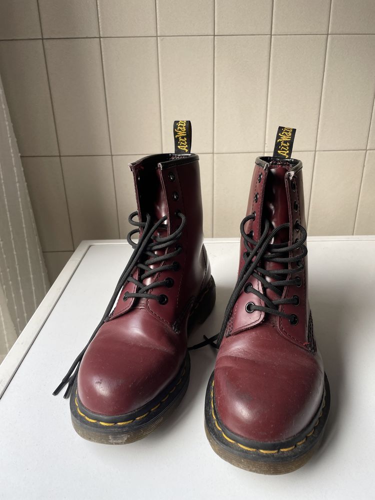 Botas Doc Martens originais vermelhas