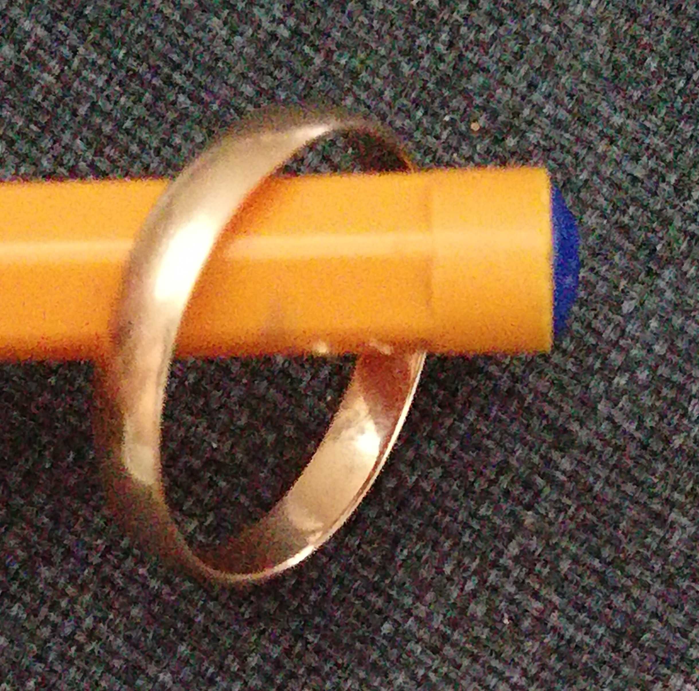 Обручальное кольцо 21.5 размер 585 пробы