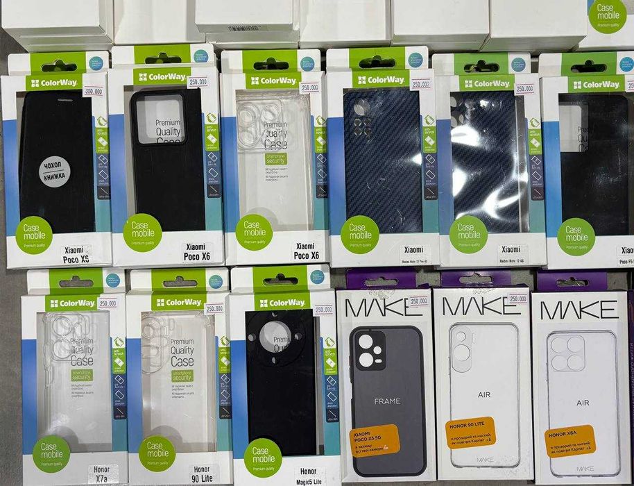 Лот чохлів, Honor, ZTE, Moto, Poco, Xiaomi.