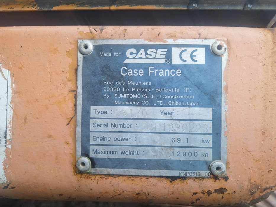 Koparka gasienicowa  case cx130