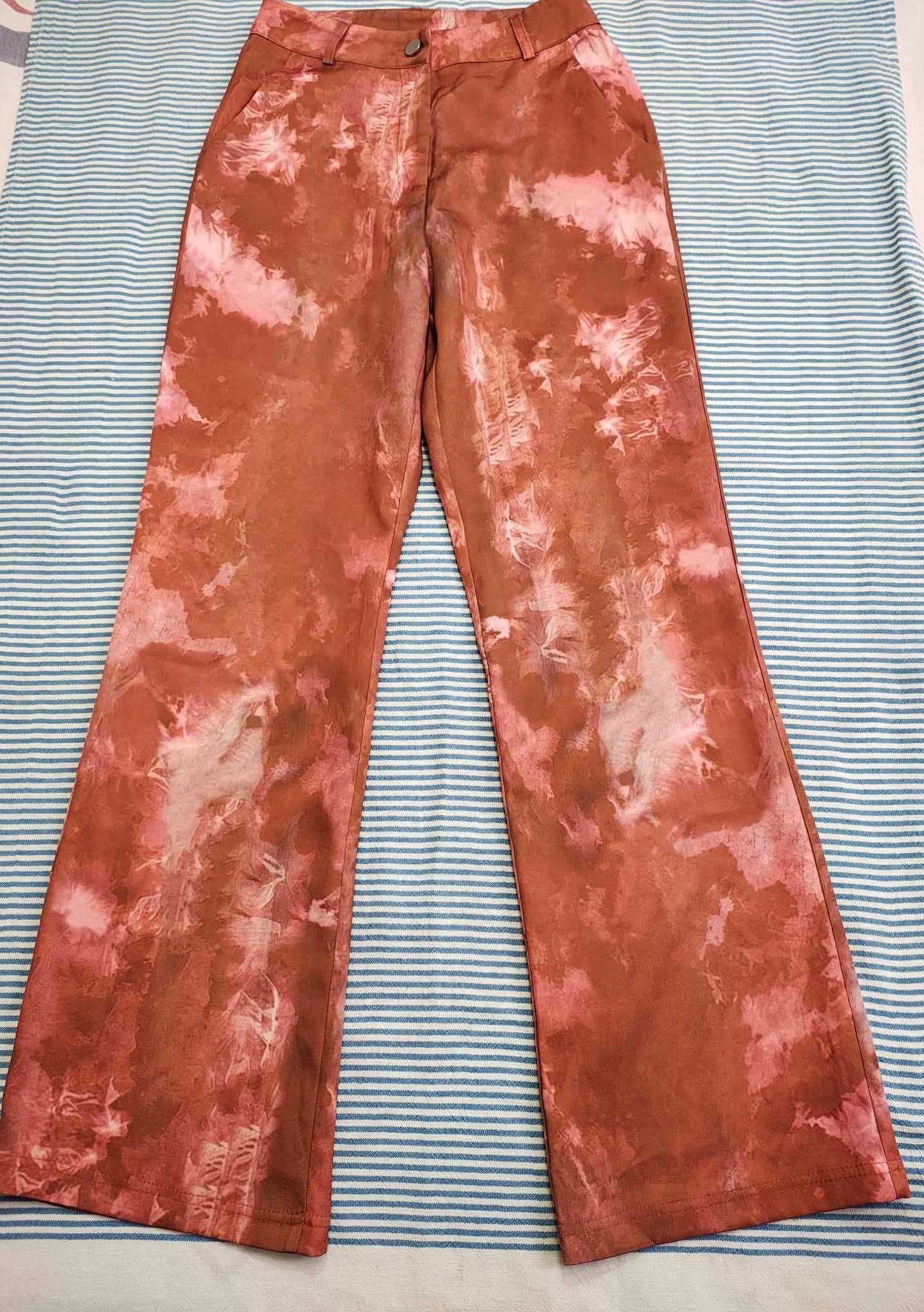 Spodnie w stylu boho hippi alternatywa unikat abstract art party