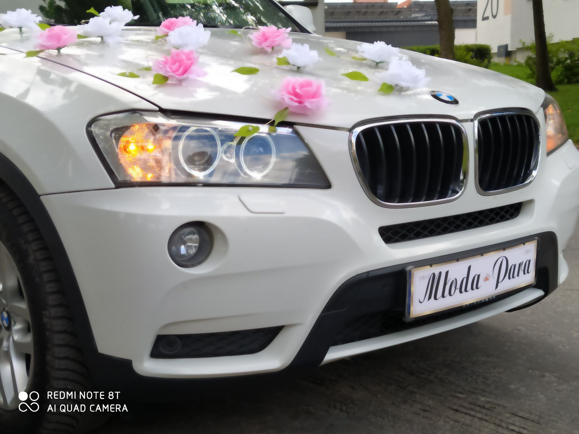 Limuzyna Auto do ślubu samochód na wesele Białe BMW X3