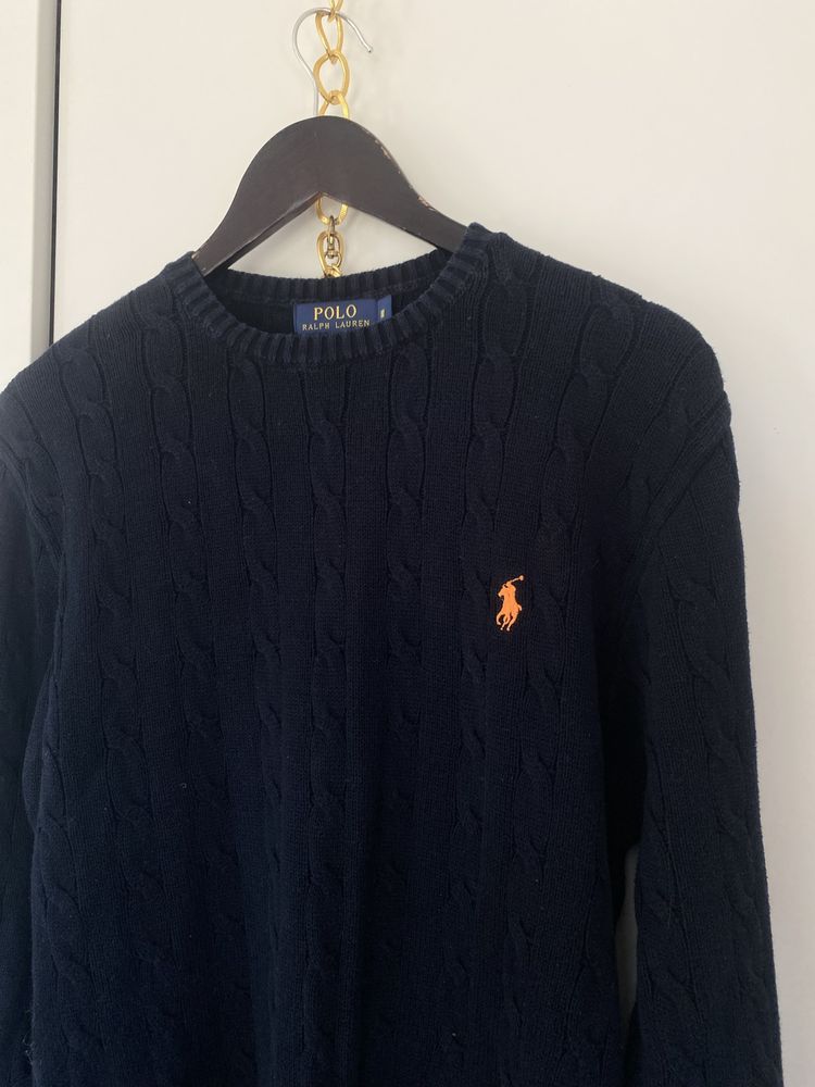 Sweter warkocz Ralph Lauren XL