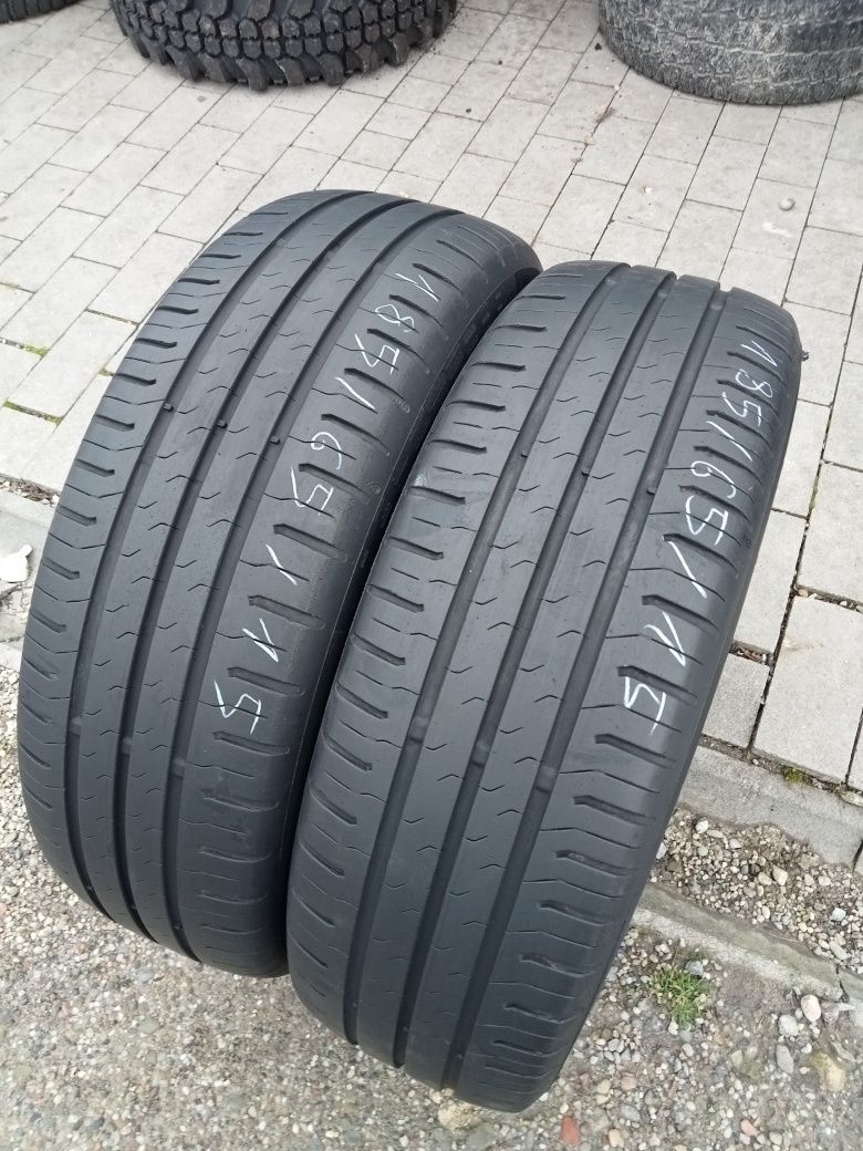 2x Opony Używane Letnie 185/65R15 Continental