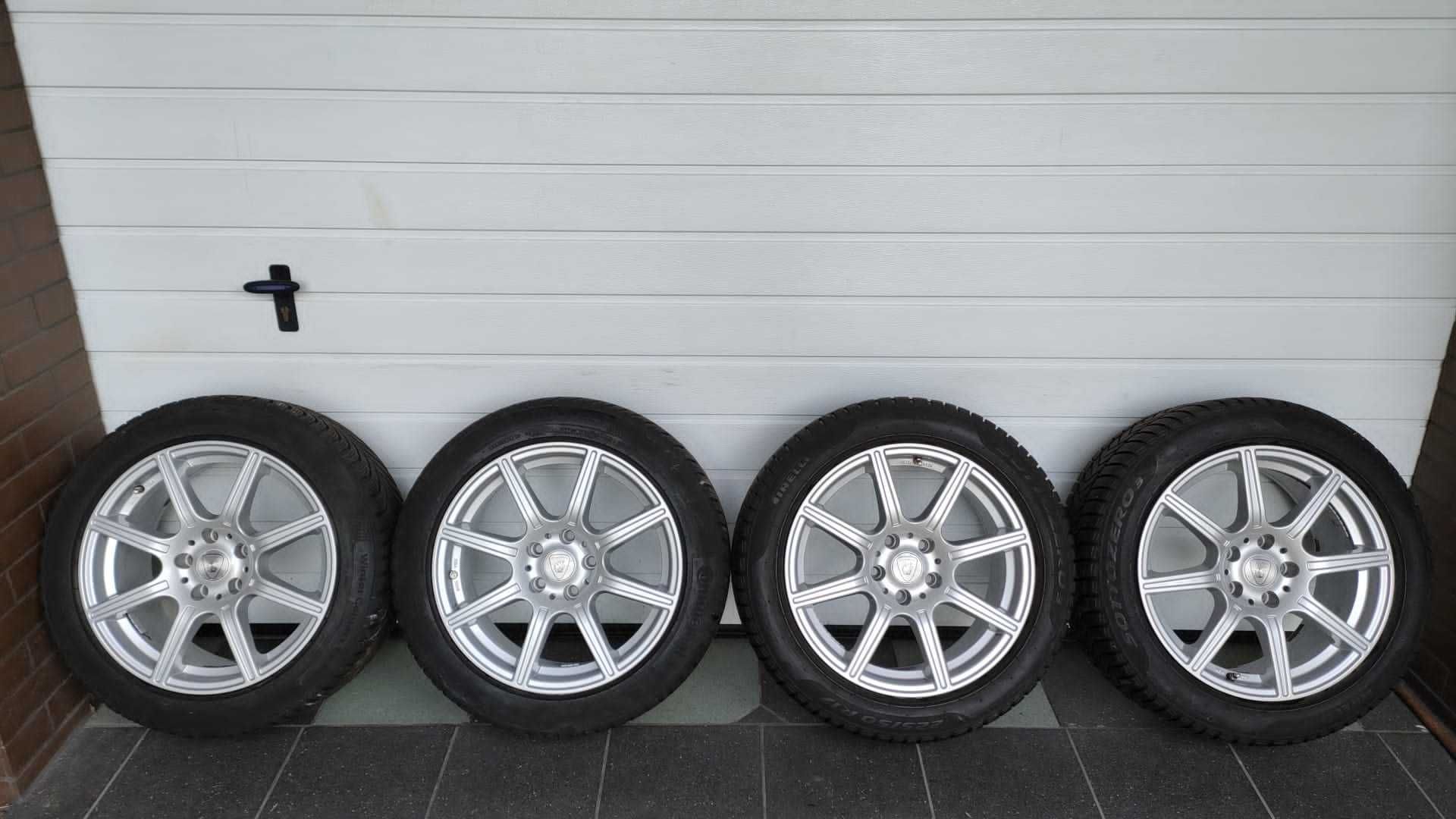 Koła Aluett 17'' 5x112 opony 225/50/17 Audi Vw Mercedes Seat OL1135