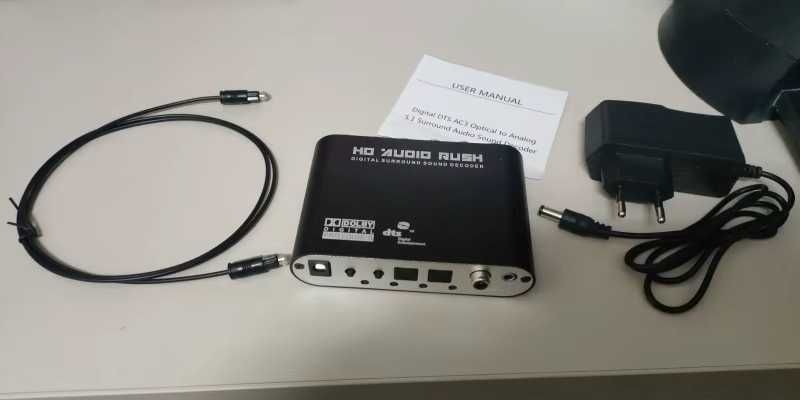 Декодер звука 5.1 ЦАП оптический S-PDIF аудио конвертер Toslink ARC