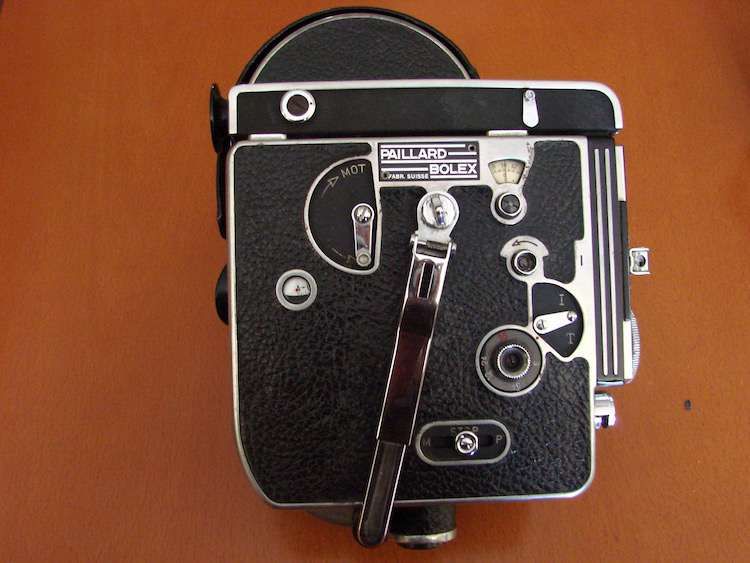 Máquina filmar vintage Paillard Bolex H16 Reflex c/ lentes várias