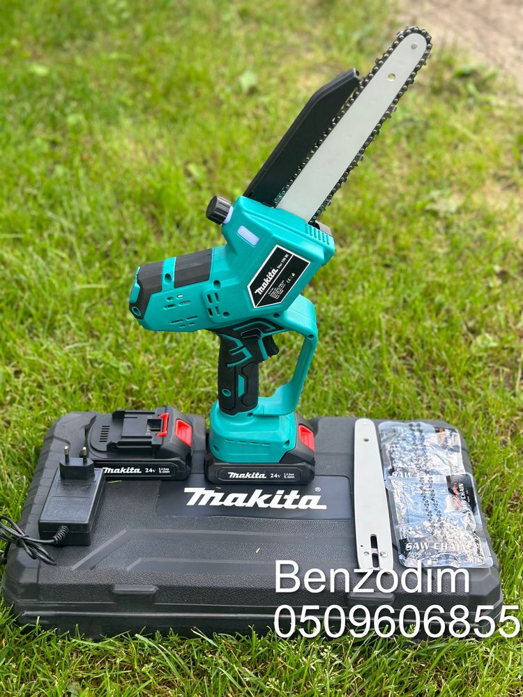 Акумуляторная мини пила Makita Duc190Bl 2шини 3 цепи безсчеточная