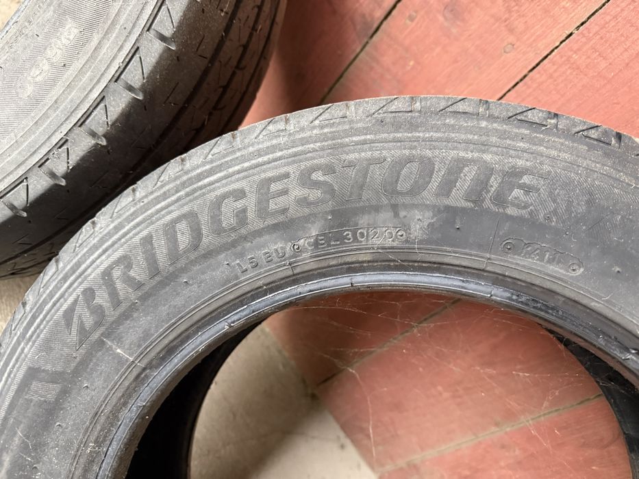 2 x opona Bridgestone Duravis 195/65 R16 C do busa opony 6 mm