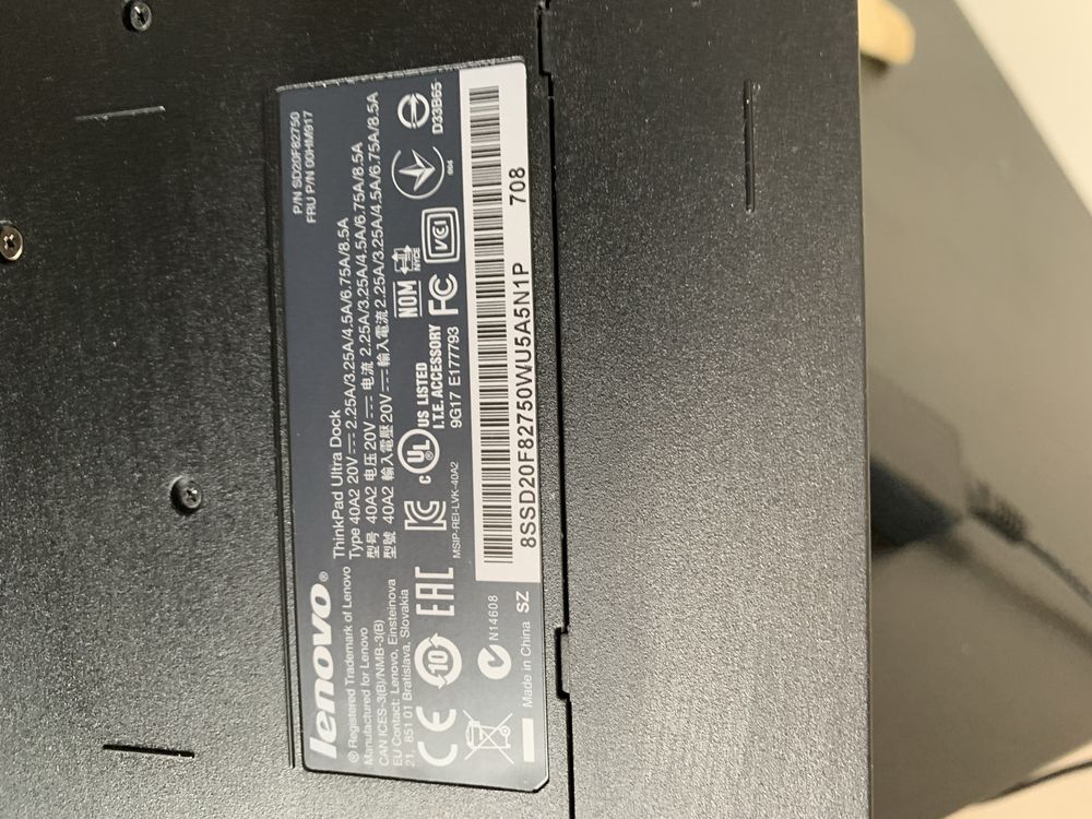 Docking station lenovo thinkpad ultra dock