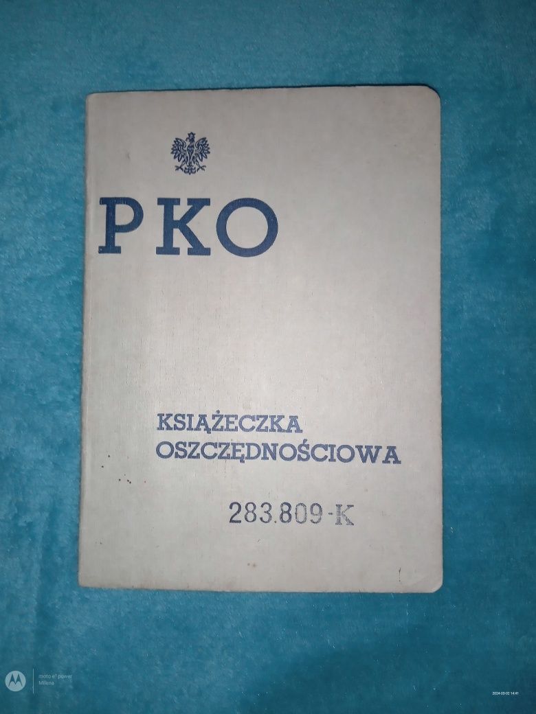 Sprzedam książeczkę oszczędnościową PKO z 1938 roku