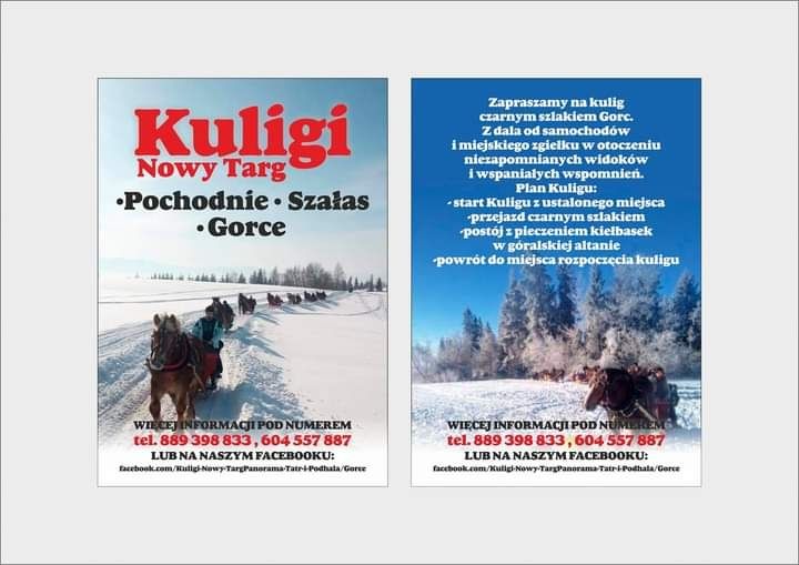 Kulig Nowy Targ Panorama Tatr I Podhala Gorce Pochodnie Sanie Kulig