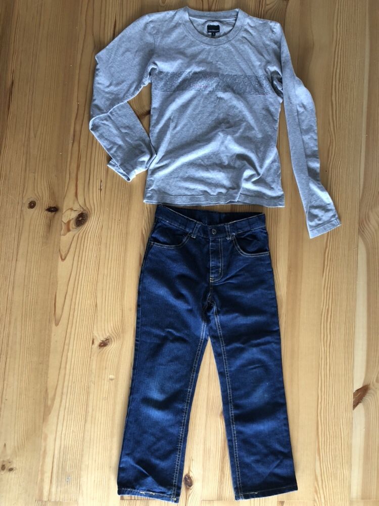 костюм джинсы и кофта футболка Calvin Klein Jeans оригинал 7-8 лет