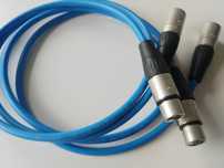 Melodika SBC1230 Sky Blue 2x XLR 1m Interkonekt