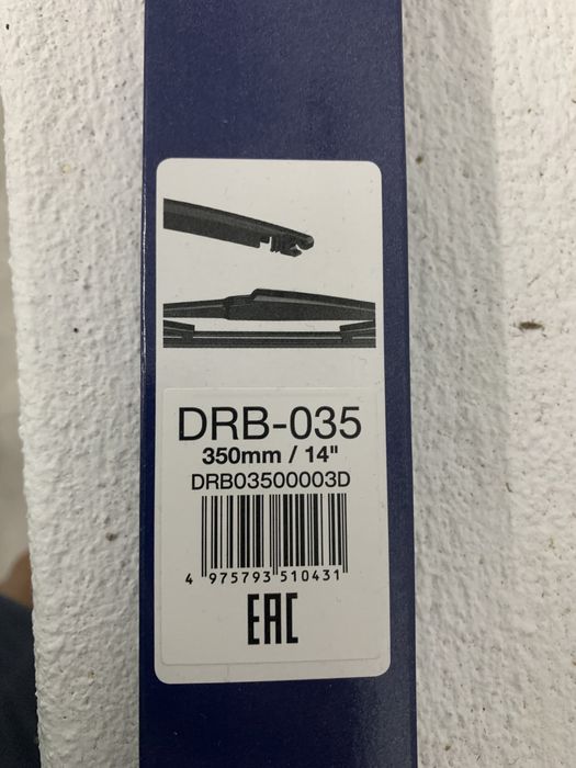 Escova Limpa-Vidros Traseira NOVA - Denso DRB-035 (350mm)