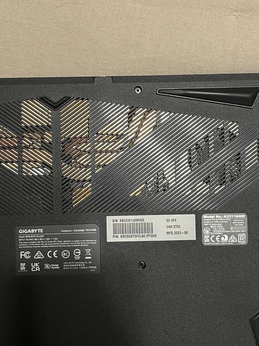 Portatil Gaming Gigabyte