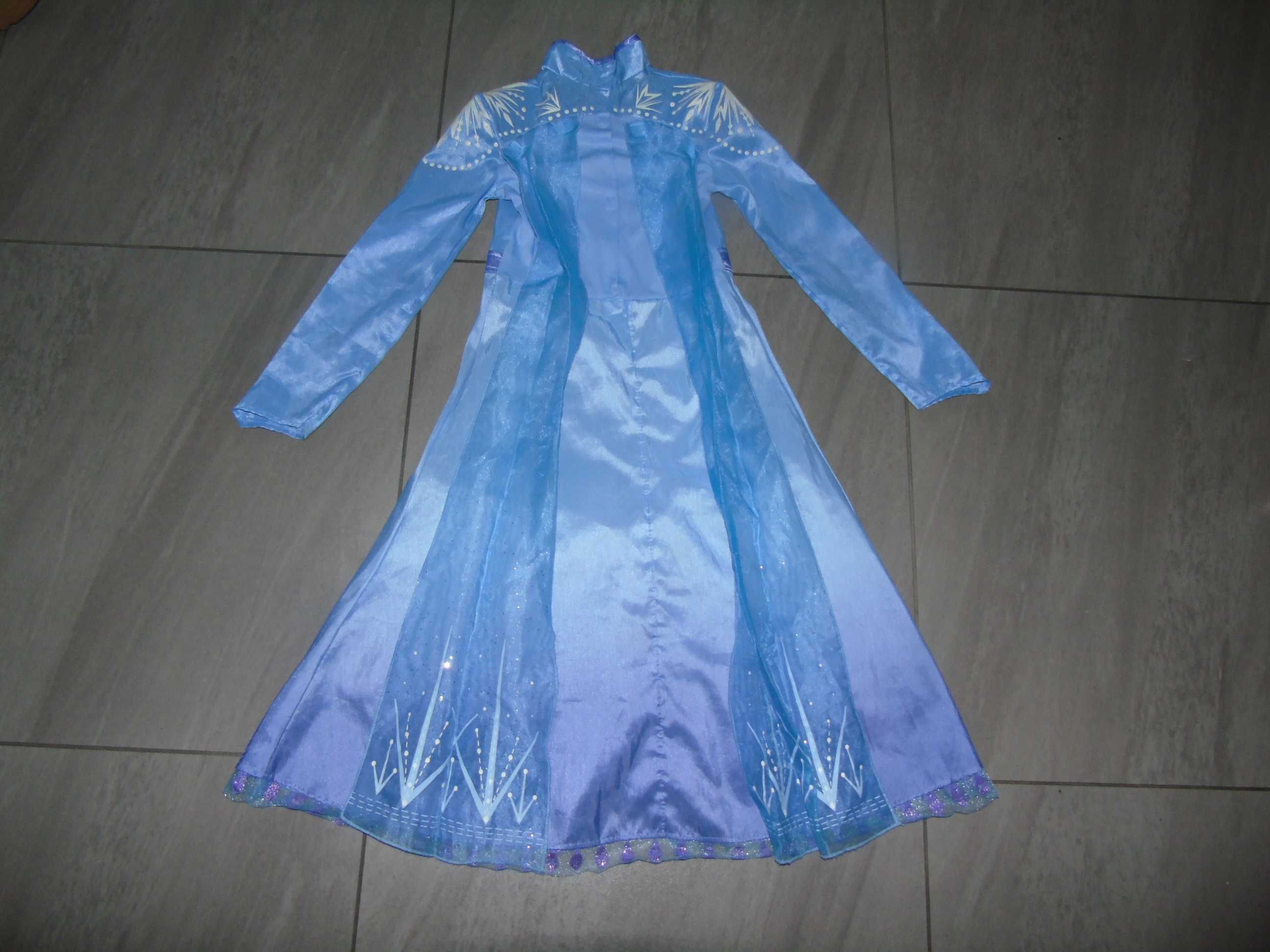 strój Elsa Frozen Kraina Lodu 9-10 lat