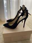 Sapatos UTERQUE, tamanho 38, cor azul marinho