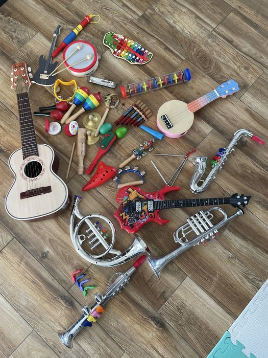 Duży zestaw instrumentów muzycznych dla dziecka
