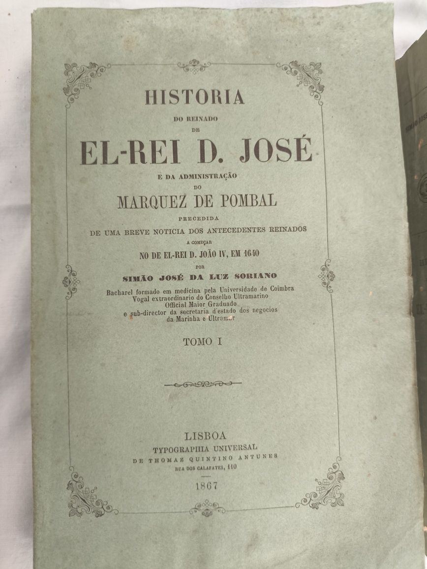 História do Reinado de El Rei D. José e da Admini do Marquez de Pomba