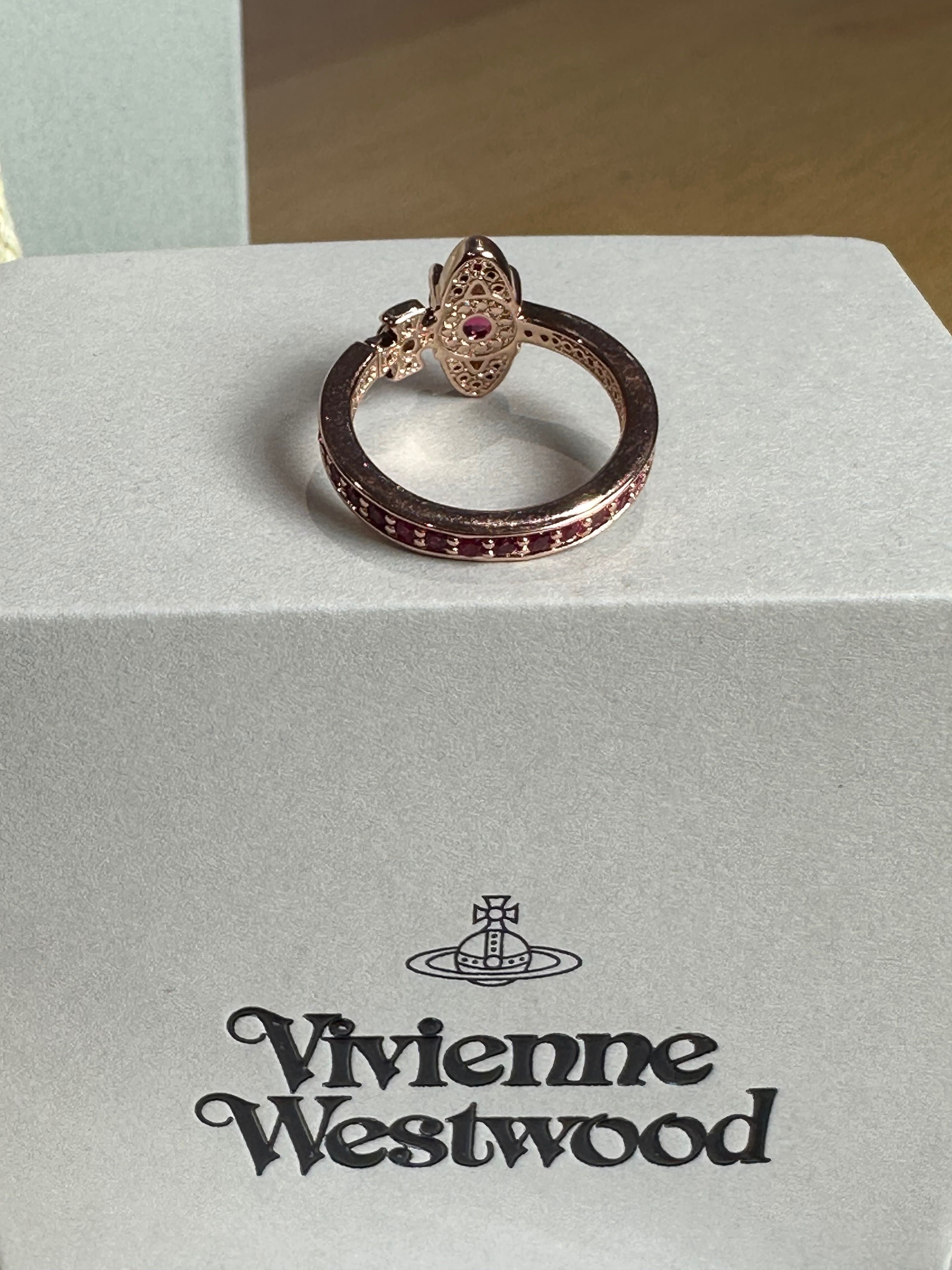 Vivienne Westwood Silver Pink Gold Ring каблучка кольцо