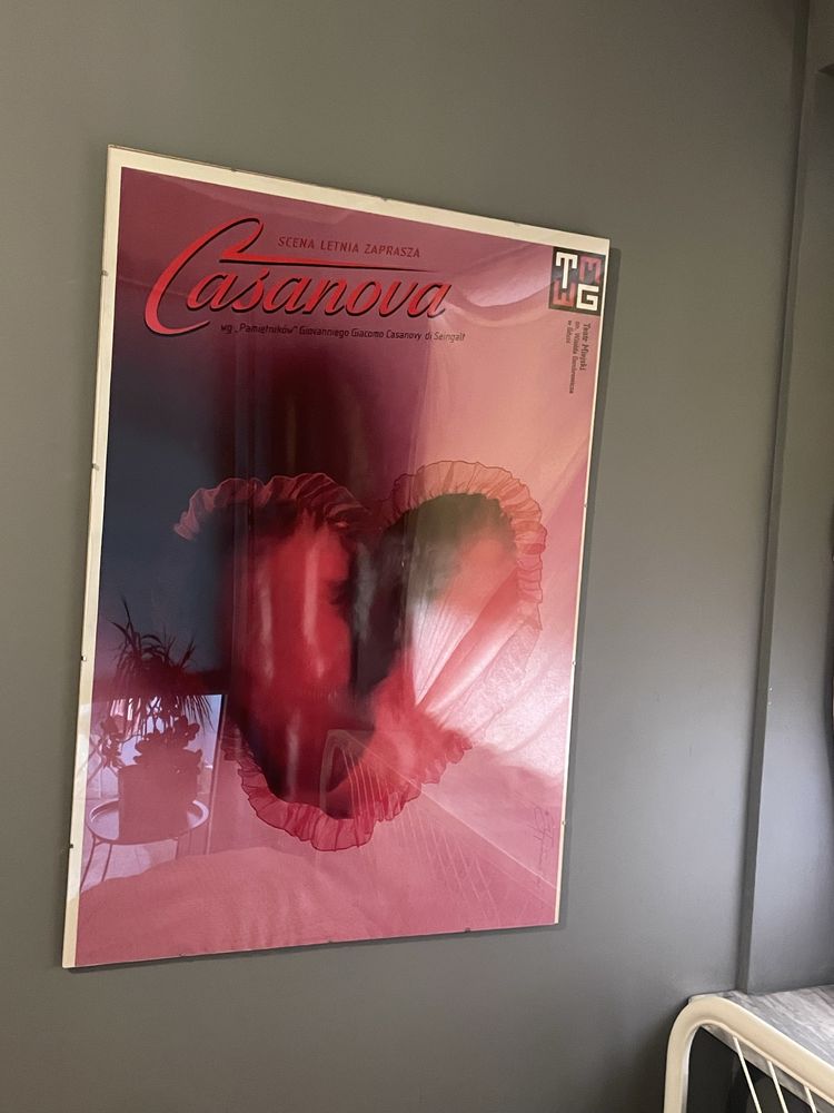 Plakat z antyramą