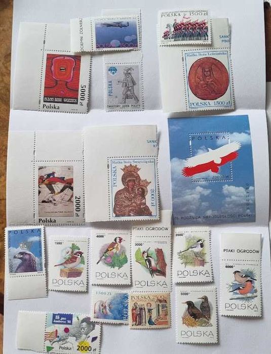 Znaczki pocztowe 1992,1993 czyste