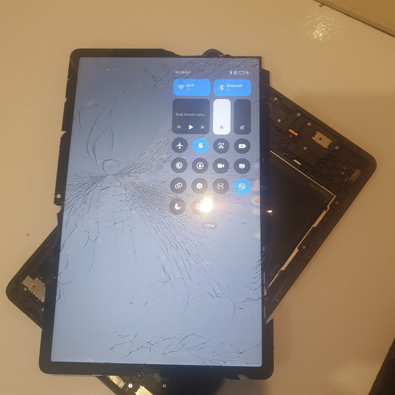 Lcd tablet redmi pad SE 11 działający zbity zgranie danych