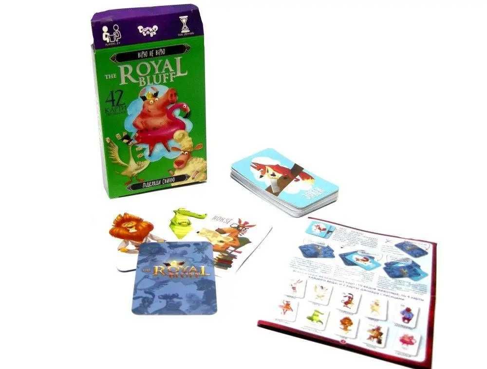 Игры Danko Toys The royal bluff Верю не верю Съедобное-Несъедобное