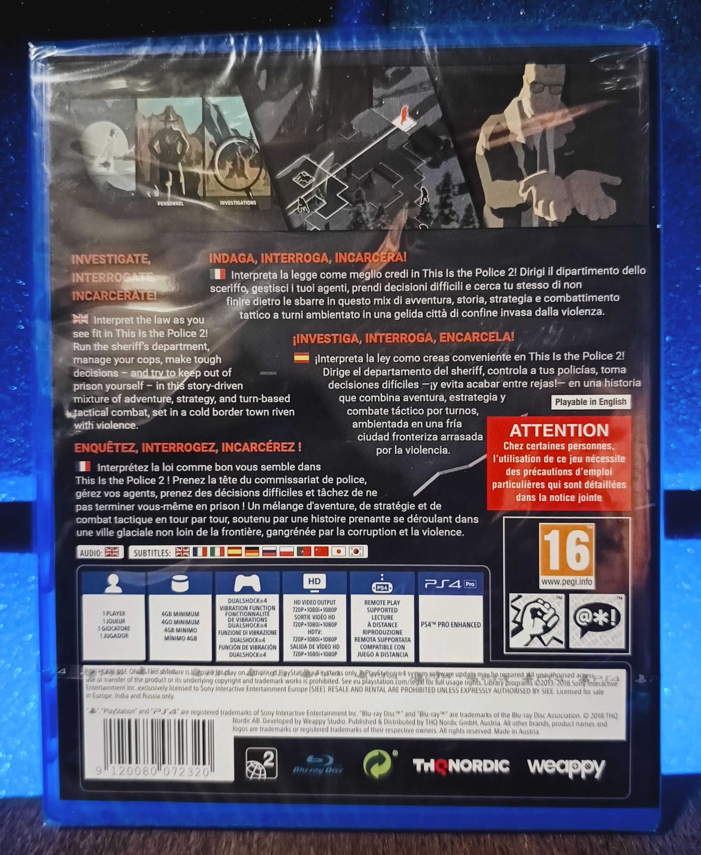 This is the Police 2 PS4 / PS5 turowa gra strategiczna gangsterska PL