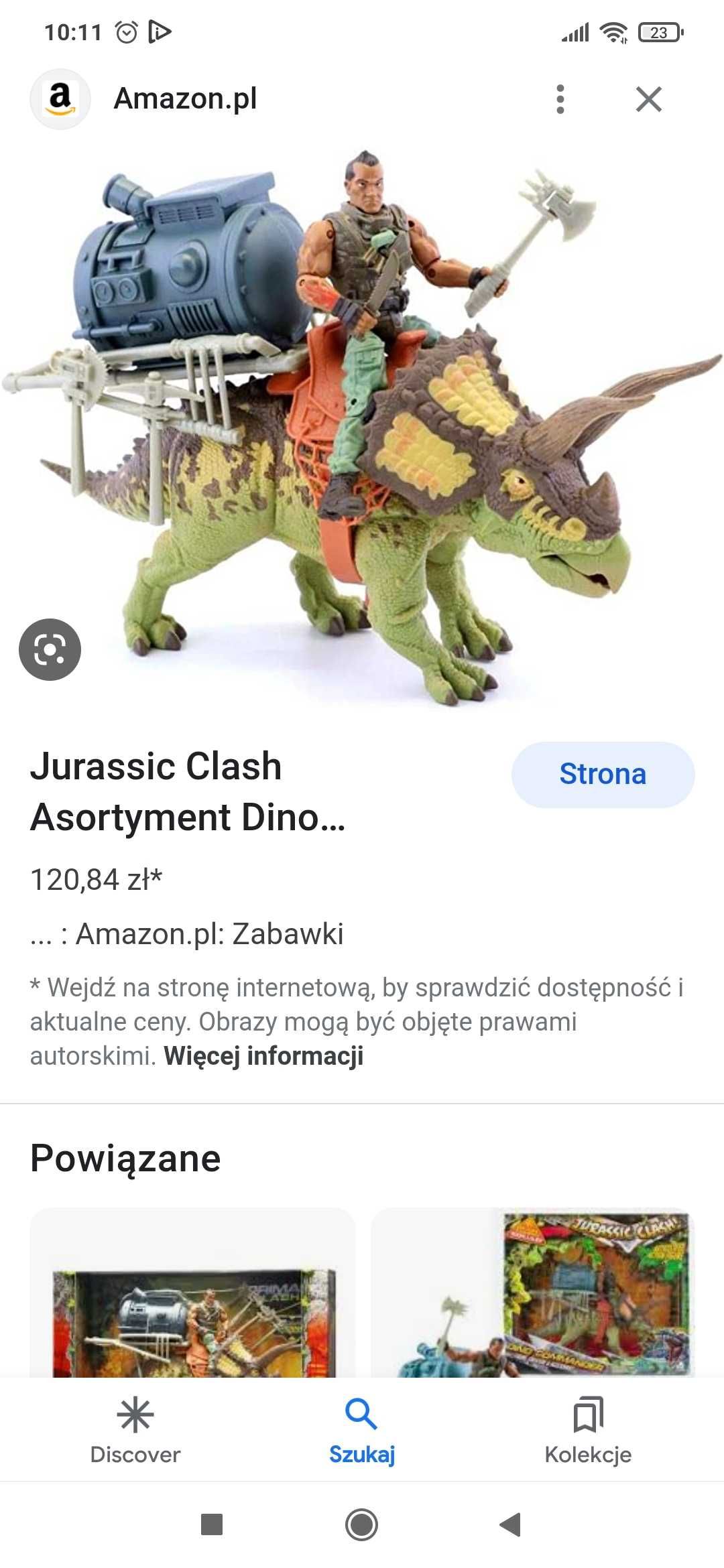 Jurassic Clash World Dino commander zestaw dinozaur akcesoria Nowe