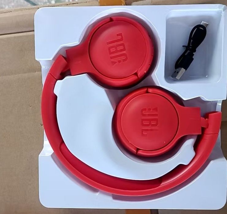 Fone JBL Tune 510BT vermelho – Novo– Bluetooth Sem Fio – 40h de Música
