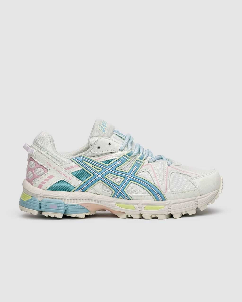 Жіночі кросівки Asics Gel Kahana 8  білий з блакитним C-12004 ТОП