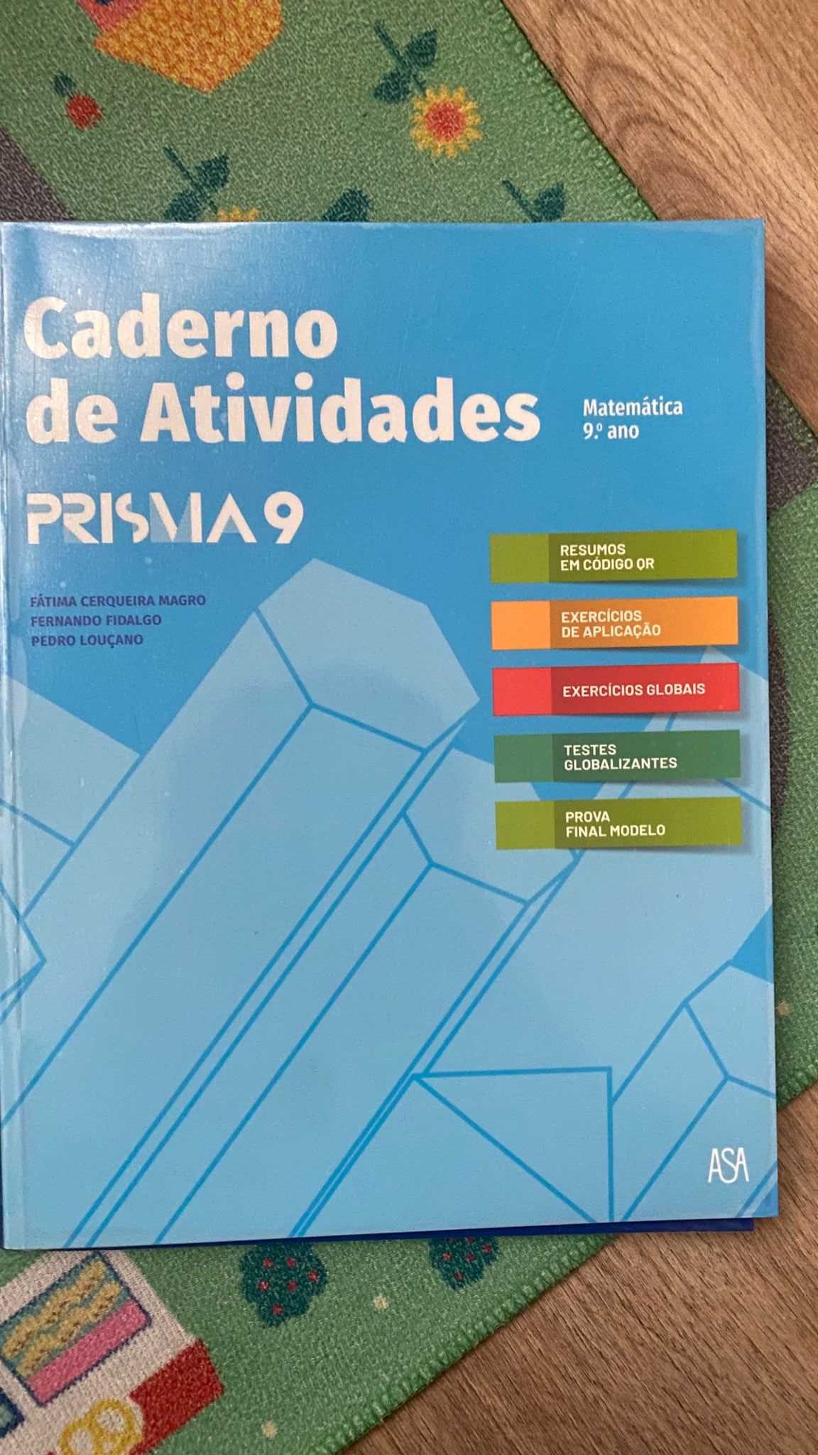 Conjunto de livros de fichas do 9 ano encadernados
