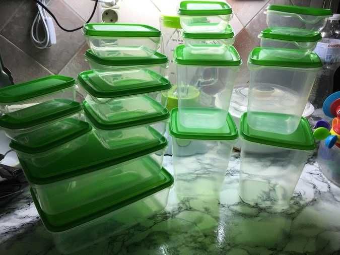 Харчові контейнери PRUTA 17 шт; контейнери для їжі ikea