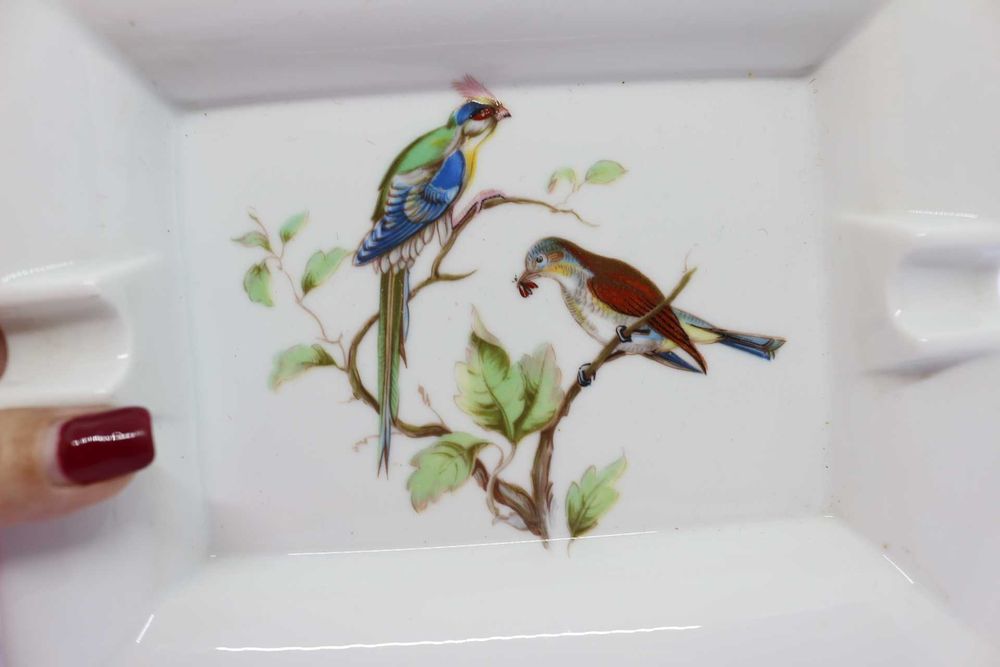 Cinzeiro EMA Vista Alegre Decoração Pássaros 19,5 cm