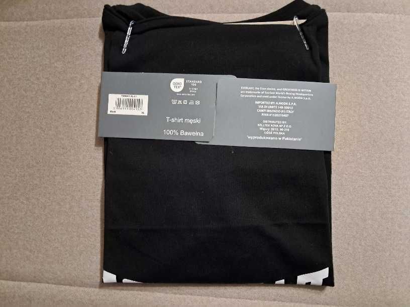 T-shirt koszulka męska EVERLAST czarna rozmiar XL nowa