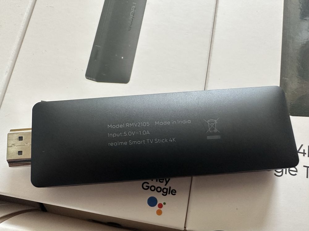 Realme 4K Smart Google TV Stick смарт тв приставка Android tv box