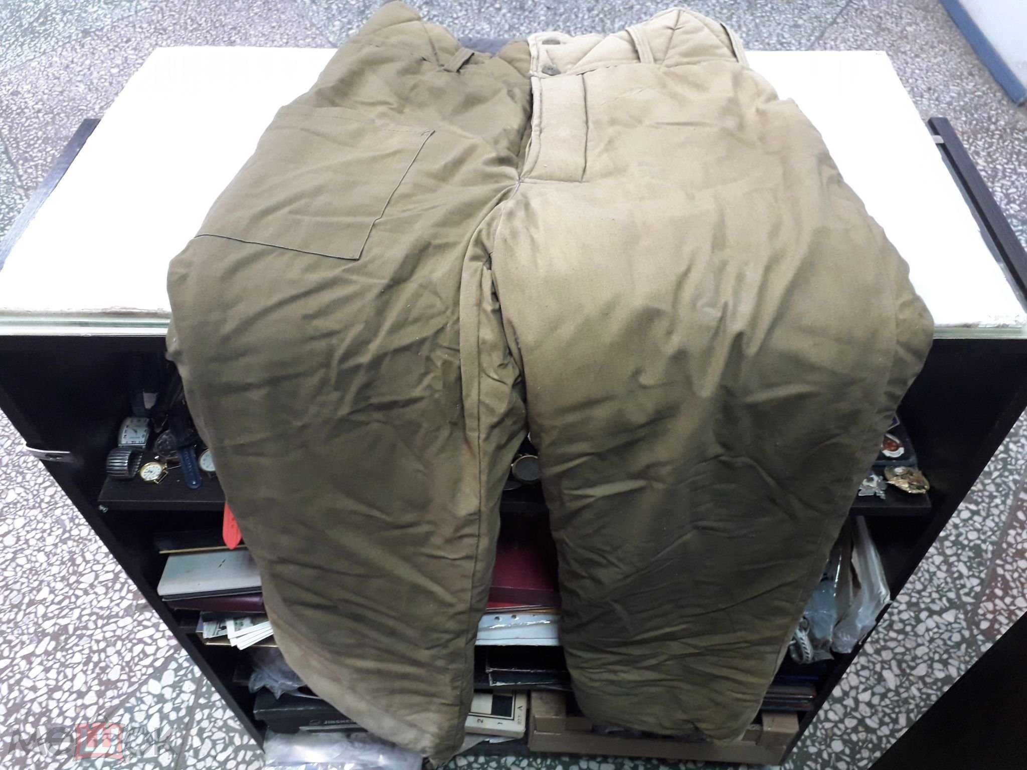 Новые офицерские зимние ватные штаны производства ссср