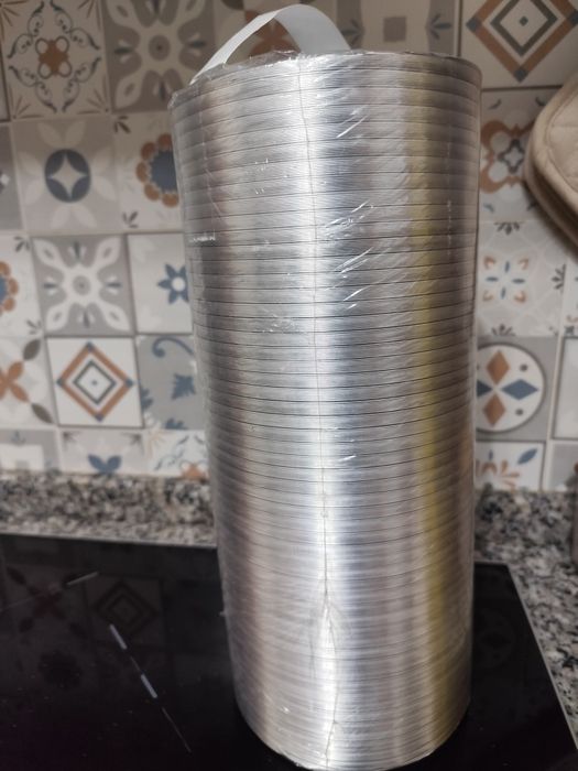 Tubo alumínio flexível e extensível D150, 2m