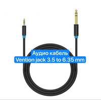 Аудио кабель Vention jack 3.5 to 6.35 mm для Музыки 0.5 м