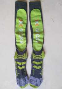 ТермоШкарпетки X-SOCKS SKI RACER Silver 42-44 R/L Long black/yellowflu