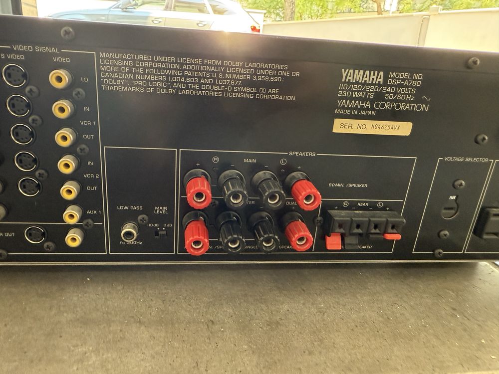 Amolificador Yamaha DSP-A780 Pequena avaria
