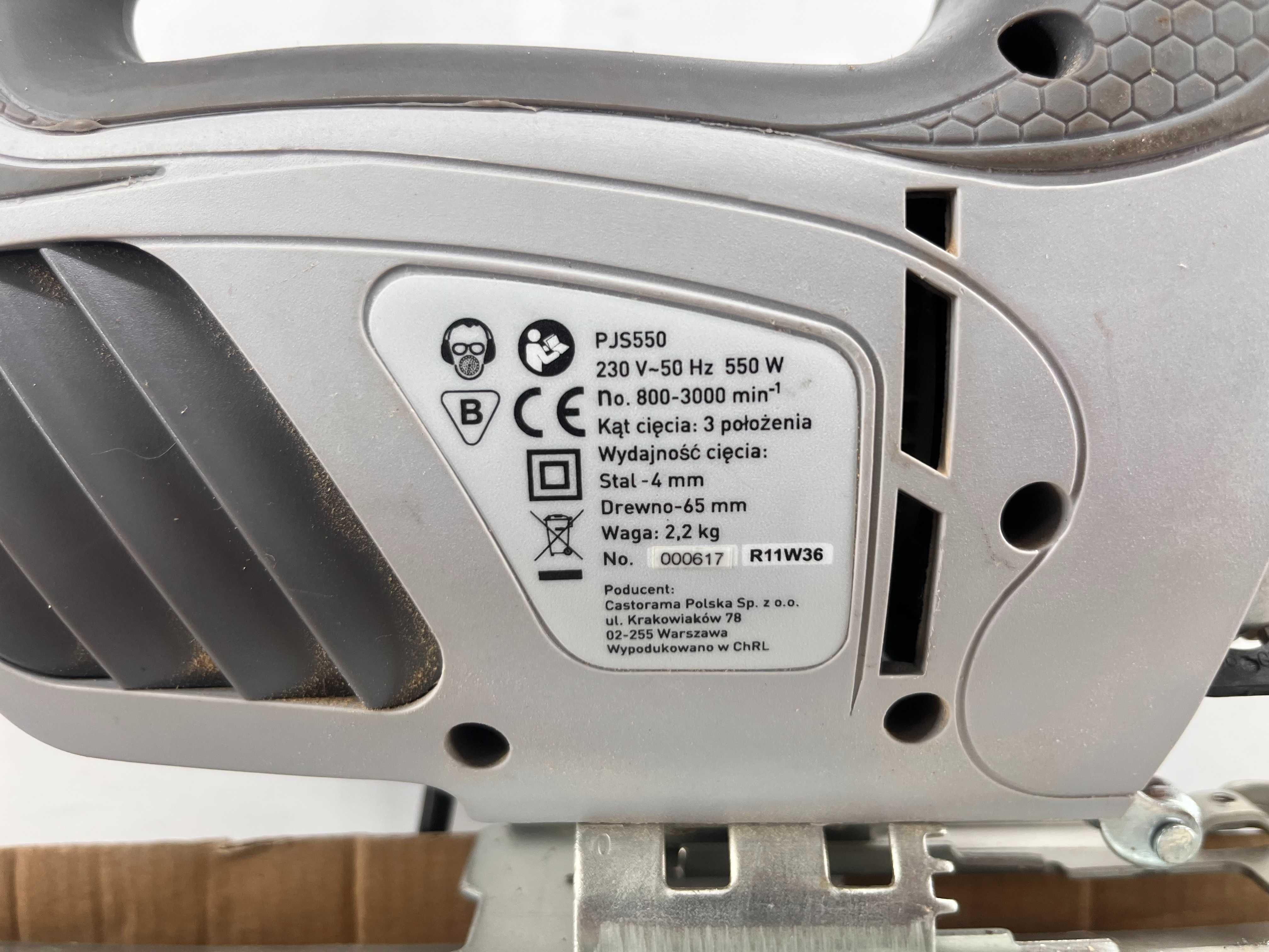 Wyrzynarka Performance Power 550 W zasilanie sieciowe